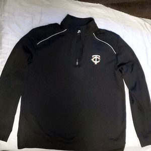 MN Twins 1/4 zip sweatshirt.  Black